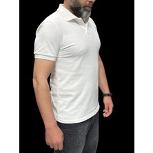 Polo Yaka T-Shirt %95 Pamuk Premium A+ Kalite Beyaz Penye Çekme Solma Bozulma Yapmaz Garanti Stblue