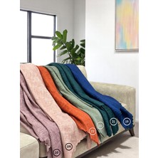 Pawn Mark Company Jakarlı Şönil Kaymaz Koltuk Örtüsü ve Çekyat Örtüsü 175 x 215  cm  | Mikrofiber Koltuk Şalı