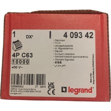 Legrand 4 Kutup 400 V C Tipi 63A Dx3 Otomatik Sigorta 10 Ka - 4 093 42