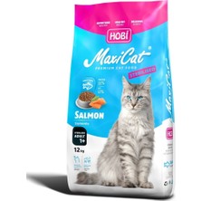 Hobi Maxicat Kısırlaştırılmış Somonlu Kedi Maması 12 kg