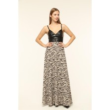 Zebra Desen Elbise
