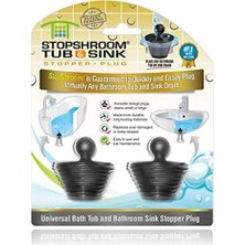 Store Küvet 2'li Paket Küvet ve Banyo Lavabo Süzgeçleri Için Evrensel Durdurucu, Siyah Fiş 2pk, 2 Adet