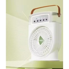 Enshall Şarjlı Işıklı 600ML 5 Spreyli Vantilatör Buzlu Buharlı Mini Klima Mini Fan