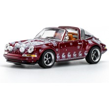 Pop Race 1/64 Porsche Singer Targa Christmas Edition 2023 Kırmızı