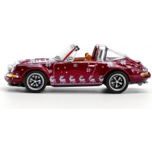 Pop Race 1/64 Porsche Singer Targa Christmas Edition 2023 Kırmızı