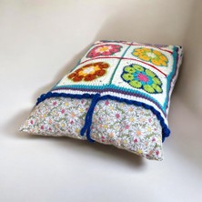 Dokun Store, Dekoratif Kırlent, Ev Dekorasyonu, Demoratif Kırlent, El Örgüsü Kırlent, Tasarım Kırlent, Çiçekli Kırlent