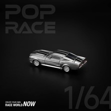 Pop Race 1/64 Ford 1967 Shelby Mustang GT500 Gri / Siyah