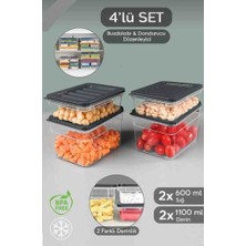 Mikrodalga ve difriz uyumlu saklama kabı buzdolabı düzenleyici buzluk organizer set buzluk kabı