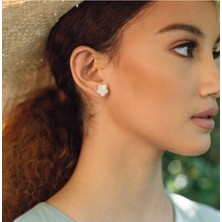 Gumamela Mother Of Pearl Earrings El Yapımı Küpe