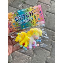 My Little Pony Unicorn Tek Boynuz At Taba Jel Mavi Beyaz Yumuşak Squishy Stress Oyuncak Sukuşi