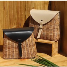 Estelle Wicker Bag El Yapımı Organik Hasır Kol Çantası