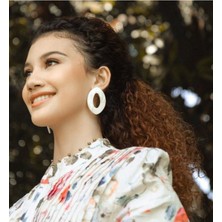 Chiara Earrings In White El Yapımı Küpe