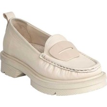 Mammamia D24YA-850 Kalın Taban Loafer Deri Kadın Ayakkabı