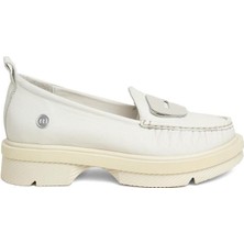 Mammamia D24YA-850 Kalın Taban Loafer Deri Kadın Ayakkabı