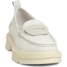 Mammamia D24YA-850 Kalın Taban Loafer Deri Kadın Ayakkabı