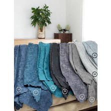 Pawn Mark Company Jakarlı Şönil Kaymaz Koltuk Örtüsü ve Çekyat Örtüsü 175 x 215  cm  | Mikrofiber Koltuk Şalı