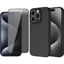 Vendas Apple iPhone 15 Pro Max Kılıf Zore Mara Lansman Kapak + Hayalet Ekran Koruyucu