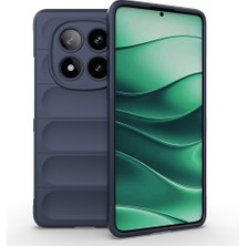 Poco X7 Kılıf Esnek Tpu Oyuklu Arka Yüzey Tasarımlı Mpkr Etnik Silikon Kapak - Lacivert