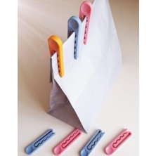 Çok Amaçlı Mandal Klips – Poşet Kapatıcı & Havlu Askısı – Renkli Plastik Klips (20 Adet)