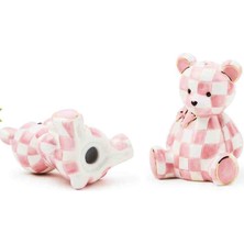 Mackenzie Childs Rosy Bear Salt & Pepper Set