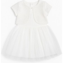 Bolero Hırkalı Kız Bebek Tüllü Elbise
