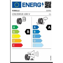 Pirelli 235/55 R18 100V P-Zero Pz4 (Vol) Oto Yaz Lastiği (Üretim Yılı:2024)