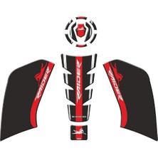 Gogo Tank Pad Set 006 Siyah Kırmızı Tvs Raider 125 2023-2024