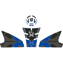 Gogo Tank Pad Set 003 Siyah Mavi Cf Moto Cl-X 250 2022-2024