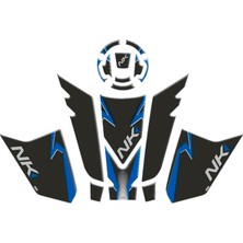 Gogo Tank Pad Set 002 Siyah Mavi Cf Moto Nk 250 2023-2024