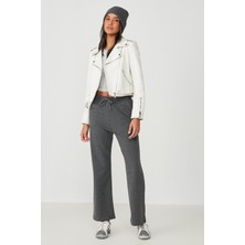 C&city Wide Leg İspanyol Paça Eşofman Altı 736 Antrasit