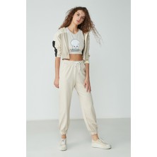 C&city Jogger Lastikli Spor Eşofman Altı 737 Taş