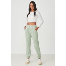 C&city Basic Jogger Eşofman Altı 802 Fıstık Yeşil