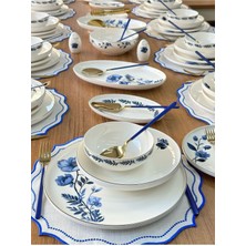 Md Mimoza Dekor Yemek Takımı 159 Parça 12 Kişilik Blue Violet
