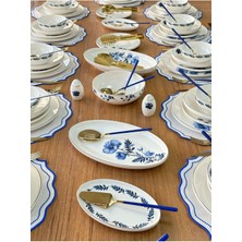 Md Mimoza Dekor Yemek Takımı 159 Parça 12 Kişilik Blue Violet