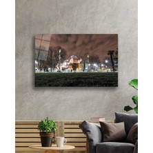 Ayasofya Camii Gece Manzaralı Cam Tablo Modern Duvar Dekoru |