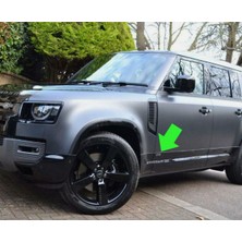 Dk Tuning Land Rover Defender V8 Siyah Bagaj Çamurluk Yazı Logo Arma