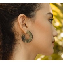 Makena Earrings In Gray El Yapımı Küpe