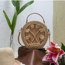Beng Artisans The Bardot Peacock Cage Bag El Yapımı Rattan El & Omuz Çantası