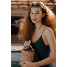 Beng Artisans Parker Bucket Bag El Yapımı Hasır El Çantası