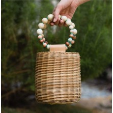 Beng Artisans Parker Bucket Bag El Yapımı Hasır El Çantası