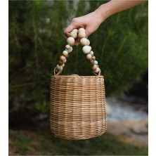 Beng Artisans Parker Bucket Bag El Yapımı Hasır El Çantası
