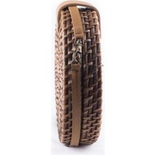 Beng Artisans Alicia Rattan Crossbody El Yapımı Hasır Omuz Çantası