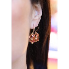 14 Ayar Altın Zultanit Taş Görünümlü Küpe