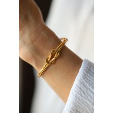 14 Ayar Altın Ajda Modeli Düğüm Kelepçe 2