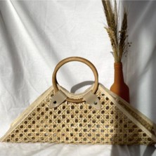 Beng Artisans Solihiya Triangle Bag El Yapımı Hasır El Çantası