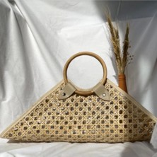 Beng Artisans Solihiya Triangle Bag El Yapımı Hasır El Çantası