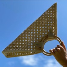 Beng Artisans Solihiya Triangle Bag El Yapımı Hasır El Çantası