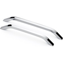 Idil Alüminyum Metal Lüks Modern Mobilya Çekmece Mutfak Dolabı Kulpu Krom 192mm