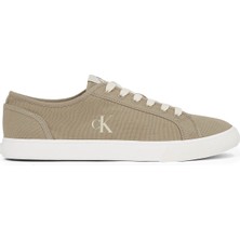 Calvin Klein Bej Erkek Sneaker Ess Vulc Low Mg Canvas