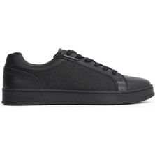Calvin Klein Siyah Erkek Sneaker Low Top Lace Up Eyelet Jaq Mono